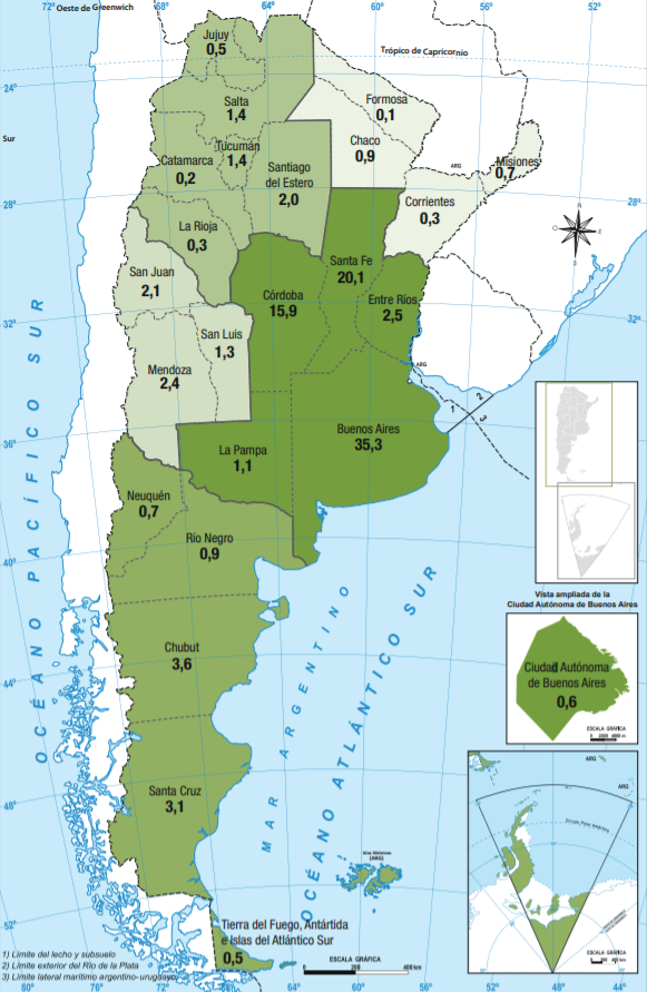 Este Es Un Mapa Clave Para El Futuro Del País: Córdoba Genera El 15,9% De Los Dólares Del País (Santiago Del Estero, “un Tapado”)